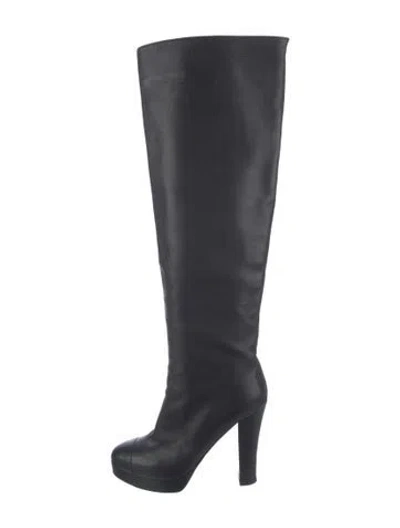 Pre-owned Chanel Vintage 2010 Boots In Black