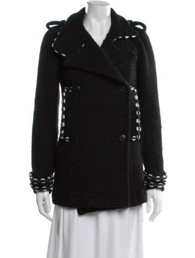Pre-owned Chanel Vintage 2010 Coat In Black