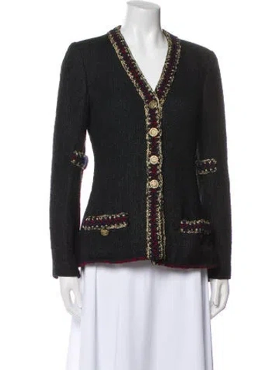 Pre-owned Chanel Vintage 2010 Evening Jacket In Black