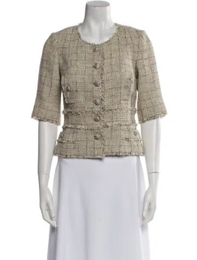 Pre-owned Chanel Vintage 2010 Evening Jacket In Neutral