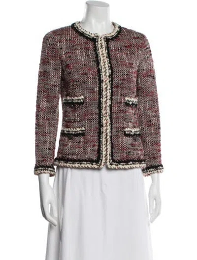 Pre-owned Chanel Vintage 2010 Evening Jacket In Red