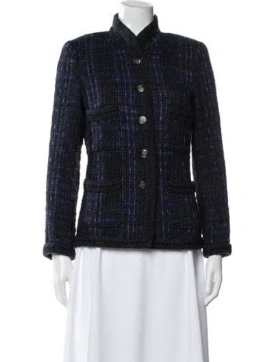 Pre-owned Chanel Vintage 2010 Jacket In Blue