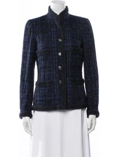 Pre-owned Chanel Vintage 2010 Jacket In Blue