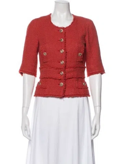 Pre-owned Chanel Vintage 2010 Jacket In Red