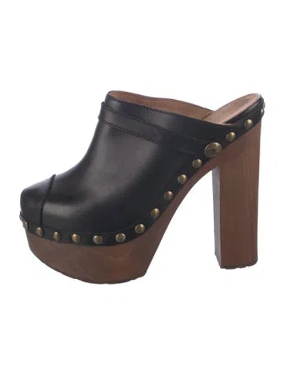 Pre-owned Chanel Vintage 2010 Mules In Black