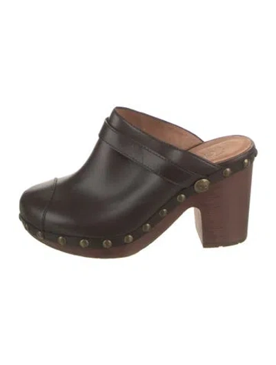 Pre-owned Chanel Vintage 2010 Mules In Brown