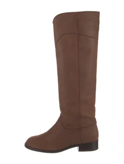 Pre-owned Chanel Vintage 2010 Riding Boots In Brown