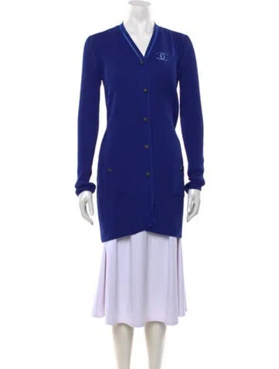 Pre-owned Chanel Vintage 2010 Sweater In Blue