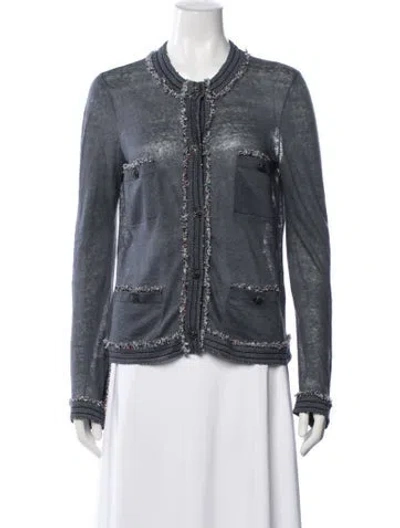 Pre-owned Chanel Vintage 2010 Sweater In Gray