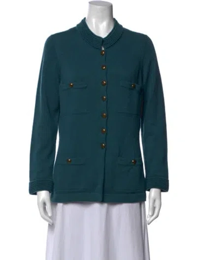 Pre-owned Chanel Vintage 2010 Sweater In Green
