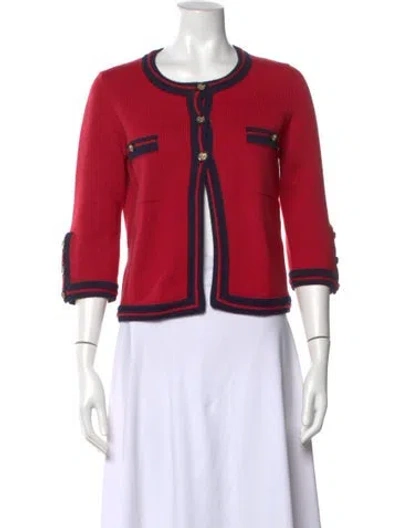 Pre-owned Chanel Vintage 2010 Sweater In Red