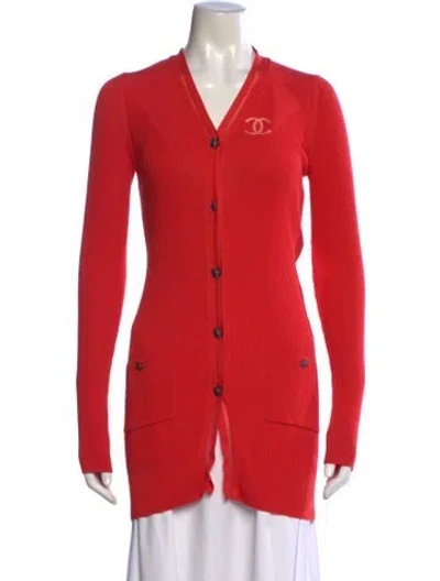 Pre-owned Chanel Vintage 2010 Sweater In Red