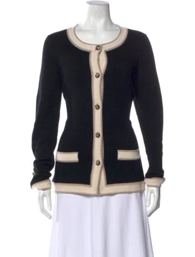 Pre-owned Chanel Vintage 2010 Sweater W/ Tags In Black