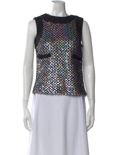 Pre-owned Chanel Vintage 2010 Top In Black