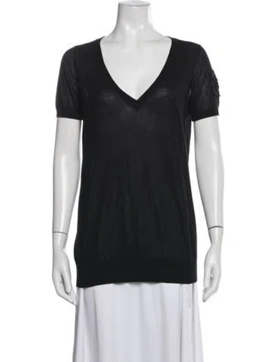 Pre-owned Chanel Vintage 2010 T-shirt In Black