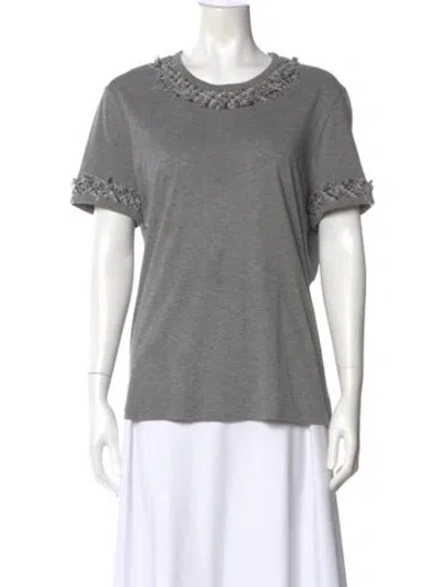 Pre-owned Chanel Vintage 2010 T-shirt In Gray