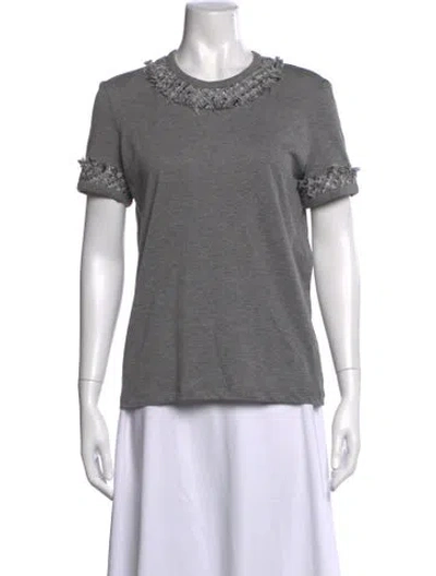 Pre-owned Chanel Vintage 2010 T-shirt In Gray