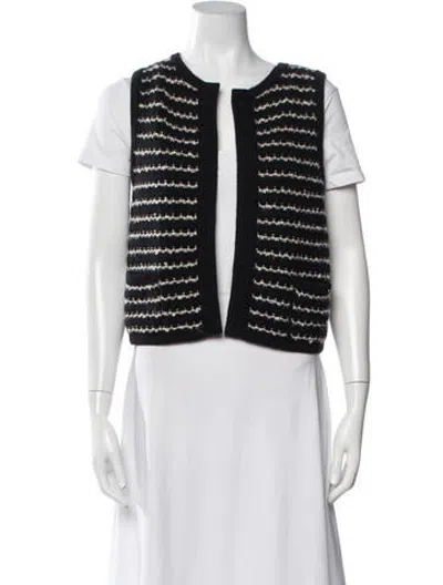 Pre-owned Chanel Vintage 2010 Vest In Black