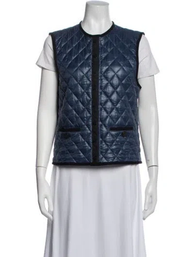 Pre-owned Chanel Vintage 2010 Vest In Black/blue
