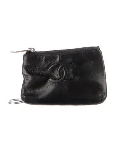 Pre-owned Chanel Vintage 2010-2011 Coin Pouch In Black