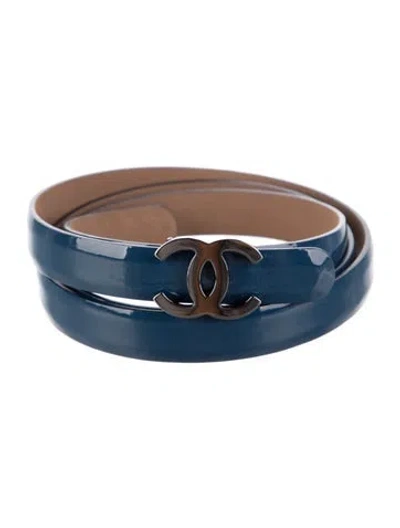 Pre-owned Chanel Vintage 2011 Belt In Blue