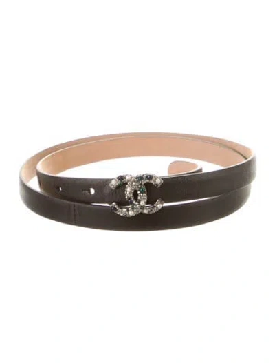 Pre-owned Chanel Vintage 2011 Belt Kit In Black