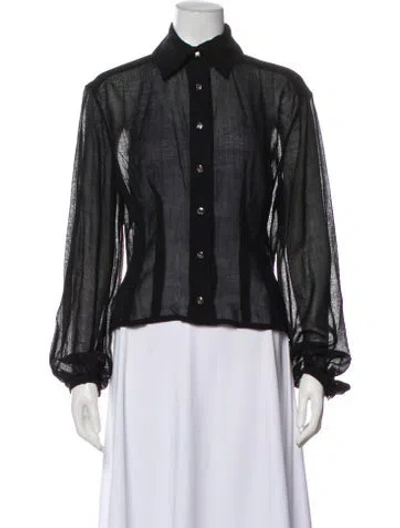 Pre-owned Chanel Vintage 2011 Blouse In Black