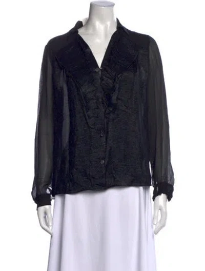 Pre-owned Chanel Vintage 2011 Blouse In Blue