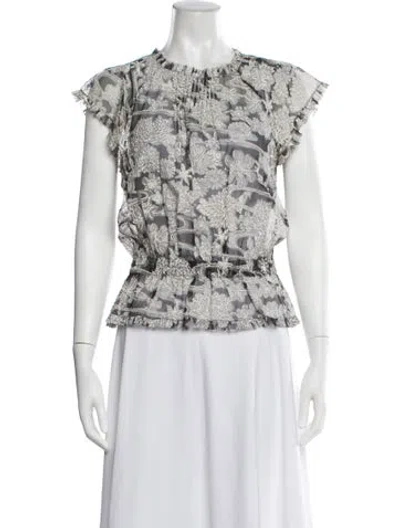 Pre-owned Chanel Vintage 2011 Blouse In Grey
