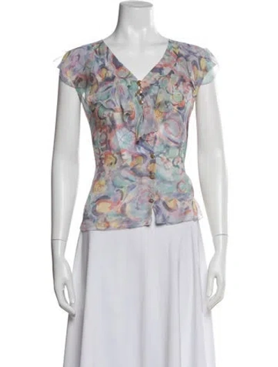 Pre-owned Chanel Vintage 2011 Blouse In Purple