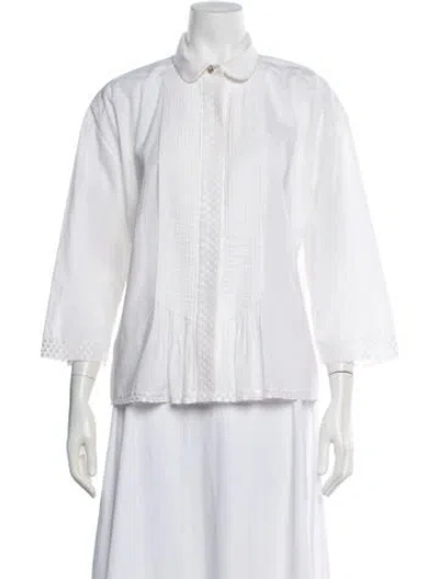 Pre-owned Chanel Vintage 2011 Blouse In White