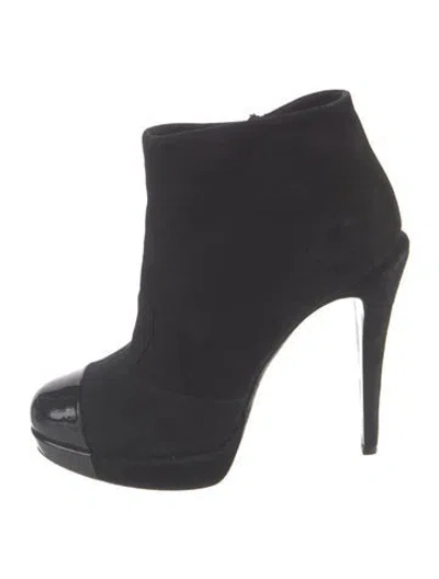 Pre-owned Chanel Vintage 2011 Boots In Black