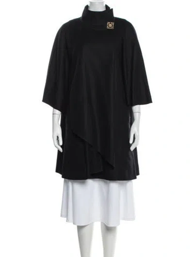 Pre-owned Chanel Vintage 2011 Coat In Black