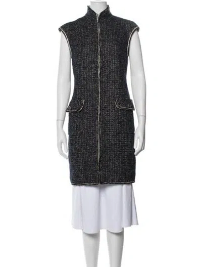 Pre-owned Chanel Vintage 2011 Coat In Blue