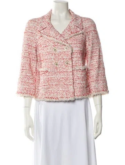 Pre-owned Chanel Vintage 2011 Evening Jacket In White