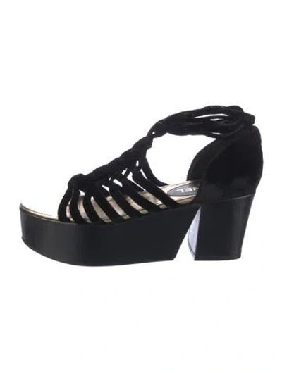 Pre-owned Chanel Vintage 2011 Gladiator Sandals In Multi