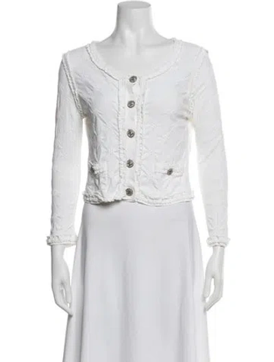 Pre-owned Chanel Vintage 2011 Jacket In White