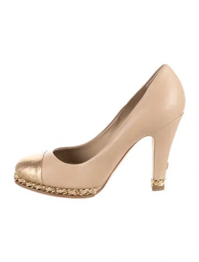 Pre-owned Chanel Vintage 2011 Pumps In Neutrals