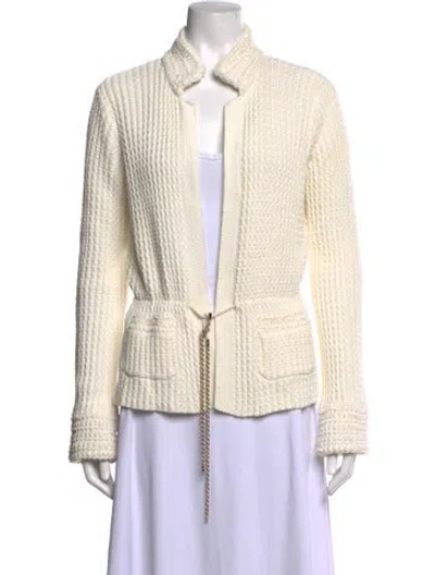 Pre-owned Chanel Vintage 2011 Sweater In Neutrals/white