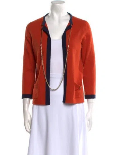 Pre-owned Chanel Vintage 2011 Sweater In Orange