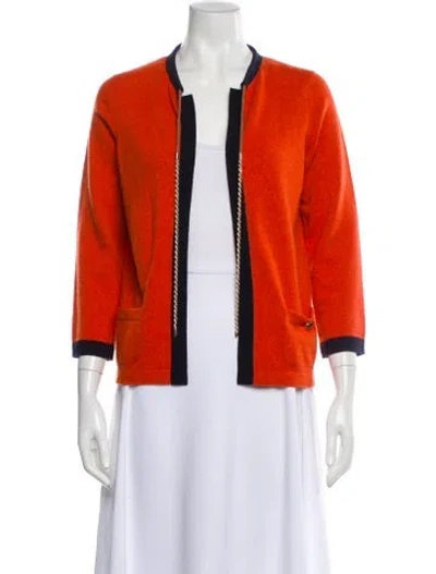 Pre-owned Chanel Vintage 2011 Sweater In Orange