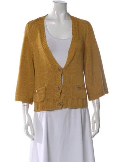 Pre-owned Chanel Vintage 2011 Sweater In Yellow