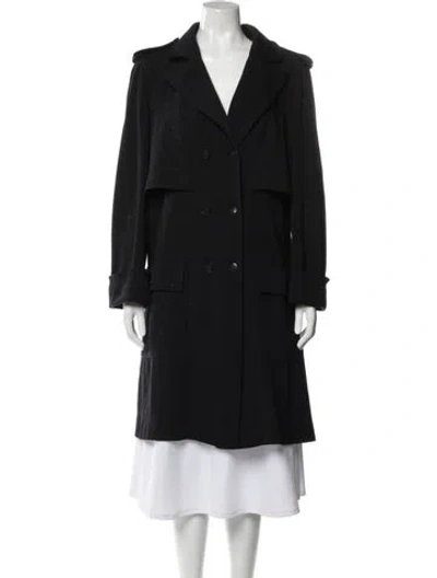 Pre-owned Chanel Vintage 2011 Trench Coat In Black