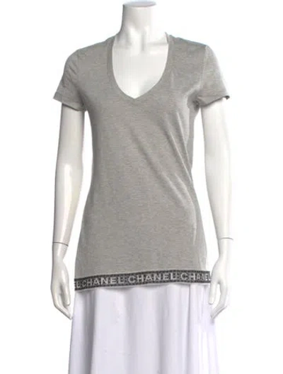 Pre-owned Chanel Vintage 2011 T-shirt In Gray