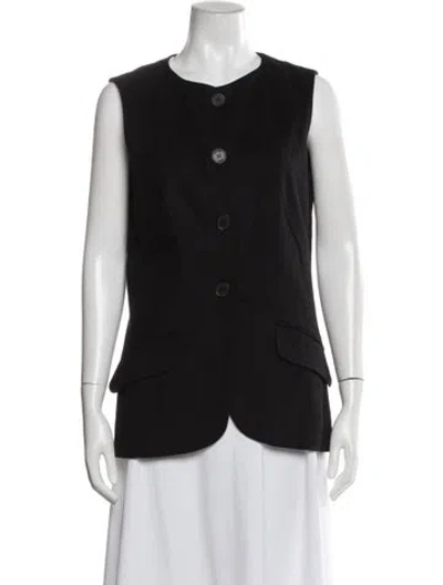 Pre-owned Chanel Vintage 2011 Vest In Black