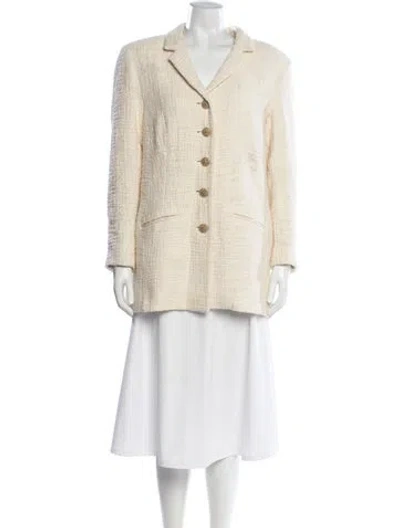 Pre-owned Chanel Vintage 2012 Blazer In Neutrals
