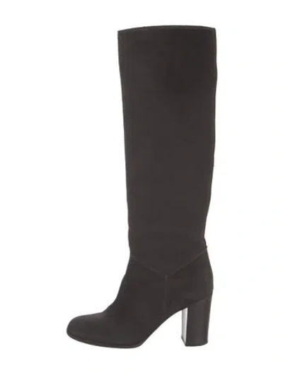 Pre-owned Chanel Vintage 2012 Boots In Gray