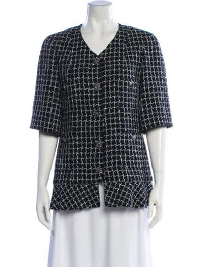 Pre-owned Chanel Vintage 2012 Evening Jacket In Black