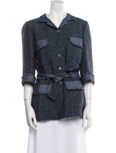 Pre-owned Chanel Vintage 2012 Jacket In Blue