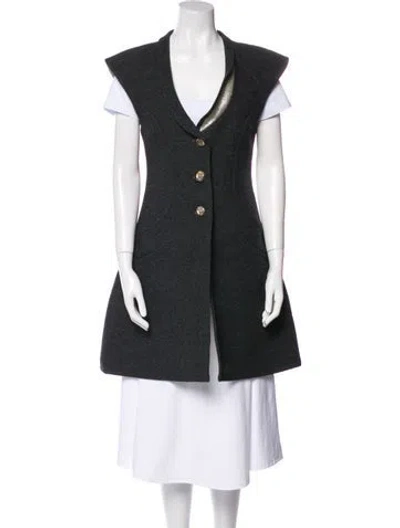Pre-owned Chanel Vintage 2012 Vest In Gray